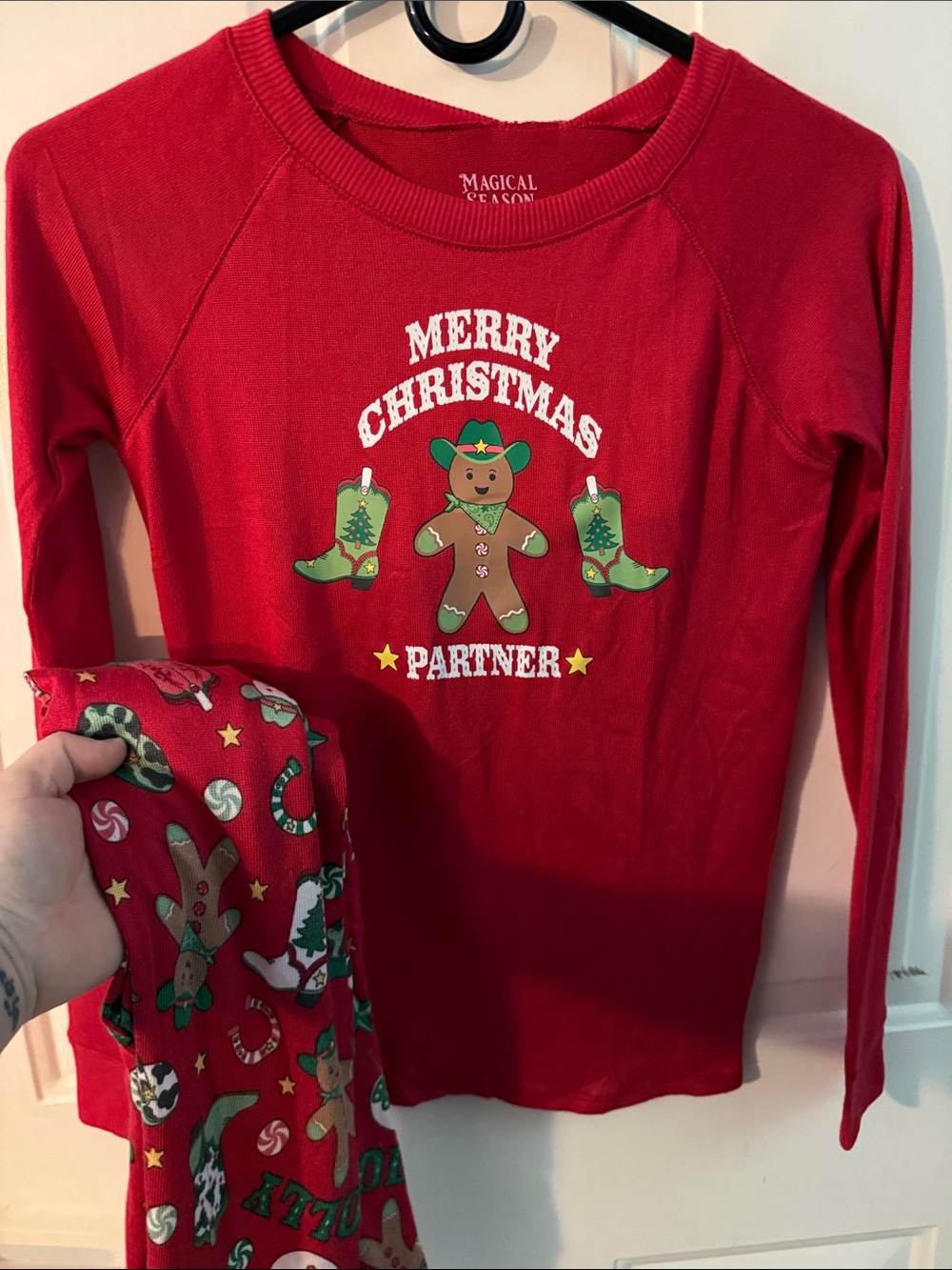 Red Kids Christmas Pajama Set - Merry Christmas Partner